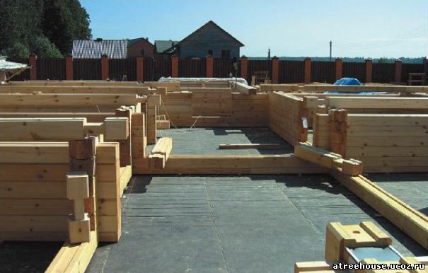 строительство силовой части деревянного дома